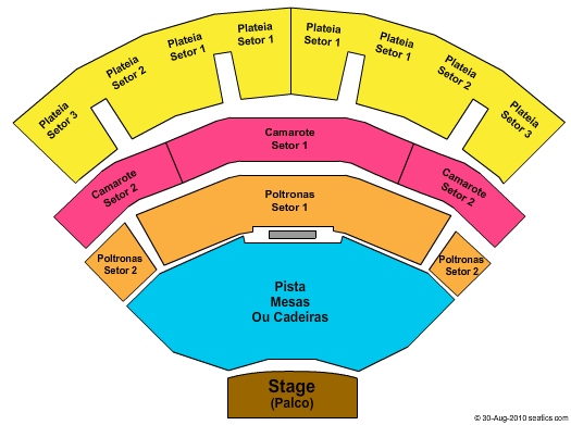 Credicard Hall Seating Chart
